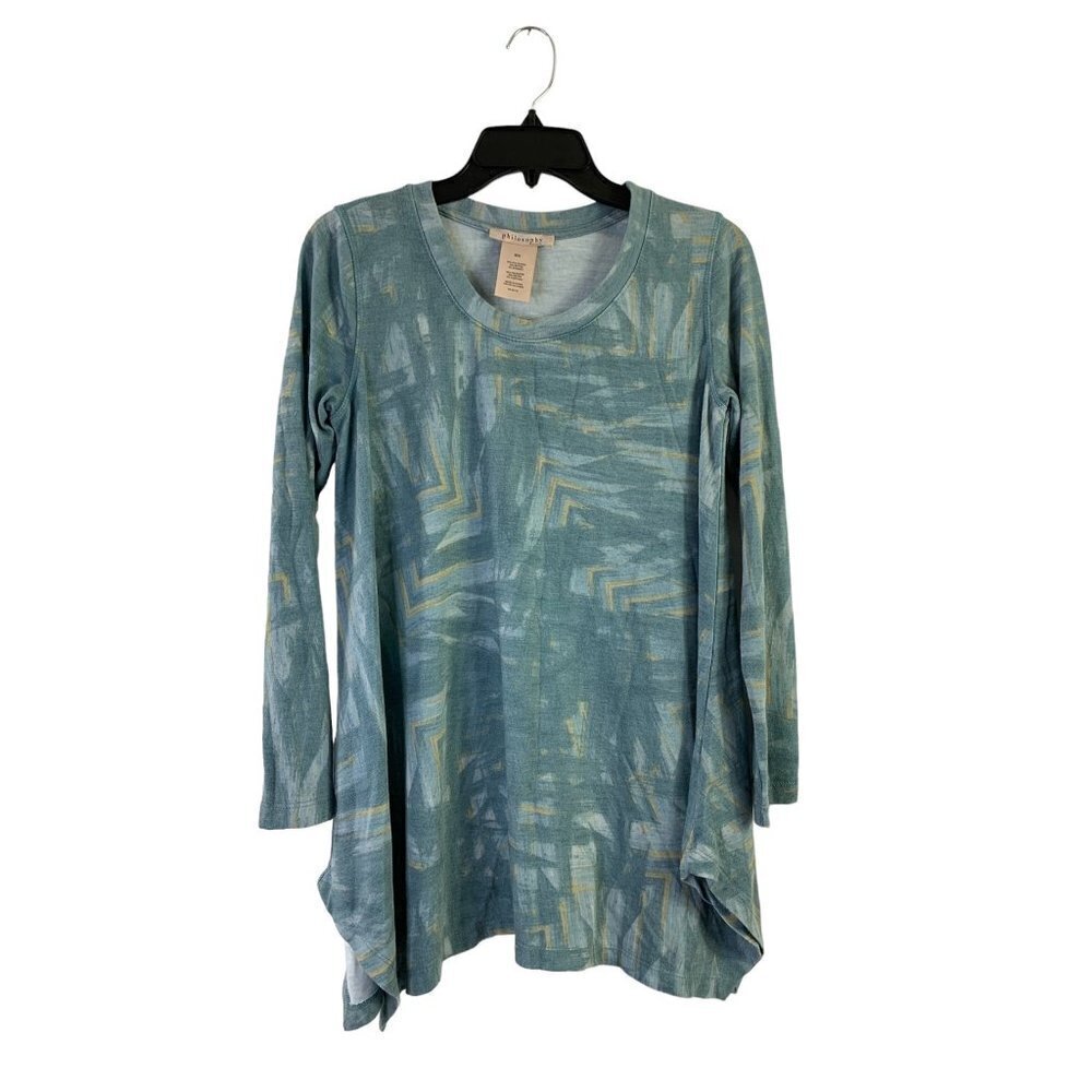 Philosophy Women's Aqua Blue Top